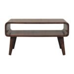 Lina Rounded Edge Coffee Table — Classic Grey — product photograph