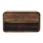 Lina Rounded Edge One-Drawer Bedside — Classic Grey — product photograph