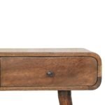 Lina Rounded Console Table — Classic Grey — product photograph