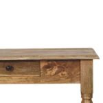 Forma Turned Leg Writing Desk — Natural — product photograph