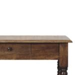 Arv Turned-Leg Desk — Classic Grey — product photograph