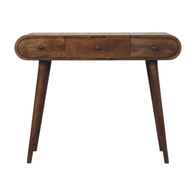 Lina Contour Curve Dressing Table — Classic Grey — alternate view