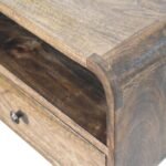 Forma Wall-Mount Open Slot Bedside — Classic Grey — product photograph