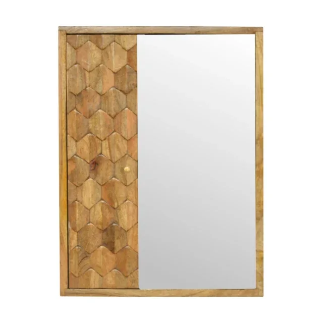 Forma Pineapple Carved Mirror Cabinet — alternate view