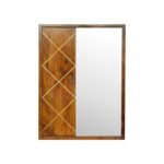 Nord Sliding Mirror Cabinet — Chestnut — product photograph