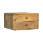 Forma Two-Drawer Floating Bedside — Natural — product photograph