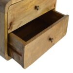 Forma Two-Drawer Floating Bedside — Natural — product photograph