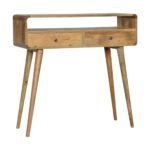 Lina Curved Console Table — Natural — product photograph