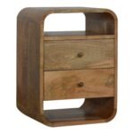 Lunden Bedside with 2 Drawers — Natural — product photograph